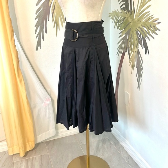 TOPSHOP, Luxury Cotton Twirl-Able,Kilt-Buckled,Full Skirt, EUC,Glorious,Size 14 - Picture 5 of 12